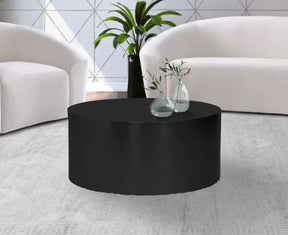 Cylinder Coffee Table In Matte Black - 295-Ct | Meridian