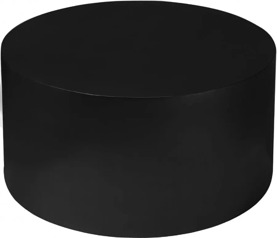 Cylinder Coffee Table In Matte Black - 295 - Ct | Meridian - 295 - CT - Home Elegance USA - 3