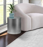 Cylinder End Table In Brushed Chrome - 297-Et | Meridian
