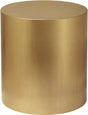 Cylinder End Table In Brushed Gold - 296-Et | Meridian
