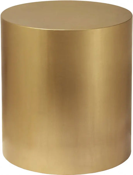 Meridian Furniture - Cylinder End Table In Brushed Gold - 296-Et