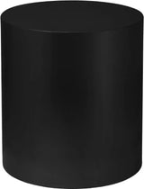 Cylinder End Table In Matte Black - 295 - Et | Meridian - 295 - ET - Home Elegance USA - 2