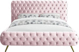 Meridian Furniture - Delano Velvet King Bed In Pink - Delanopink-K