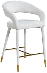 Meridian Furniture - Destiny Fabric Stool In Cream - 542Cream-C