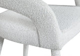 Destiny Fabric Stool In Cream - 542Cream - C | Meridian | Home Elegance USA