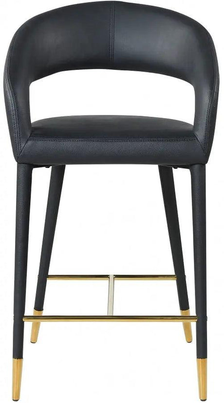 Meridian Furniture - Destiny Faux Leather Stool In Black - 541Black-C