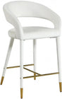 Destiny Velvet Stool In Cream - 540Cream-C | Meridian