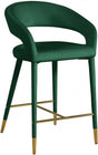 Destiny Velvet Stool In Green - 540Green-C | Meridian