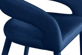 Destiny Velvet Stool In Navy - 540Navy - C | Meridian | Home Elegance USA