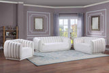 Meridian Furniture - Dixie Velvet Chair In Cream - 674Cream-C