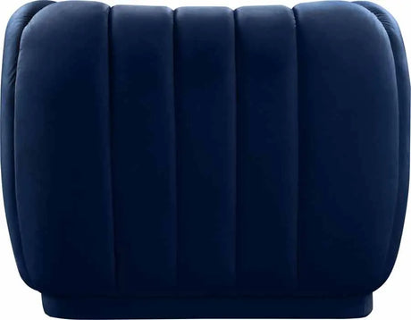 Meridian Furniture - Dixie Velvet Chair In Navy - 674Navy-C