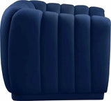 Meridian Furniture - Dixie Velvet Chair In Navy - 674Navy-C