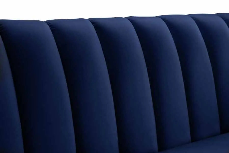 Meridian Furniture - Dixie Velvet Sofa In Navy - 674Navy-S