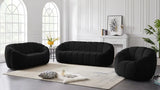 Meridian Furniture - Elijah Velvet Chair In Black - 613Black-C