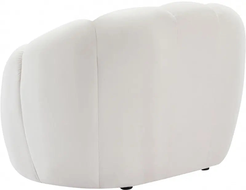 Meridian Furniture - Elijah Velvet Chair In Cream - 613Cream-C