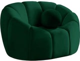 Meridian Furniture - Elijah Velvet Chair In Green - 613Green-C