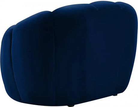 Meridian Furniture - Elijah Velvet Chair In Navy - 613Navy-C