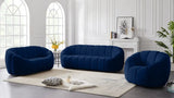 Meridian Furniture - Elijah Velvet Chair In Navy - 613Navy-C