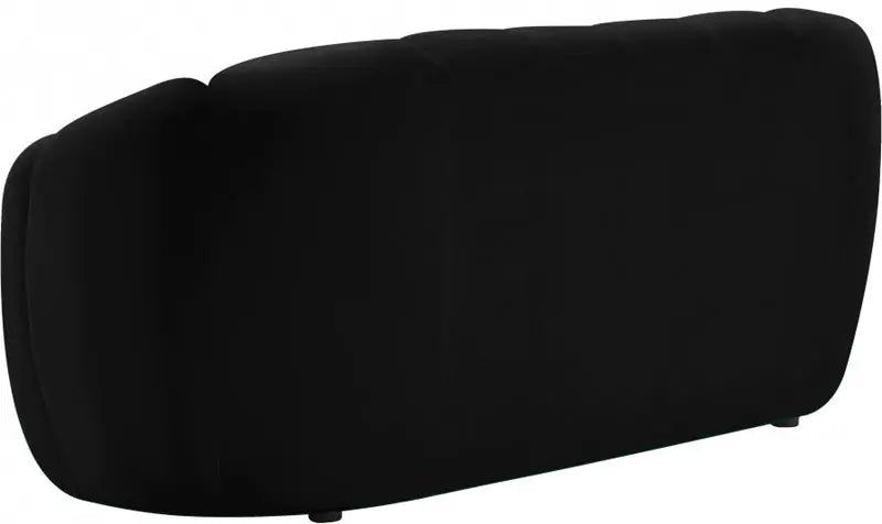 Meridian Furniture - Elijah Velvet Loveseat In Black - 613Black-L