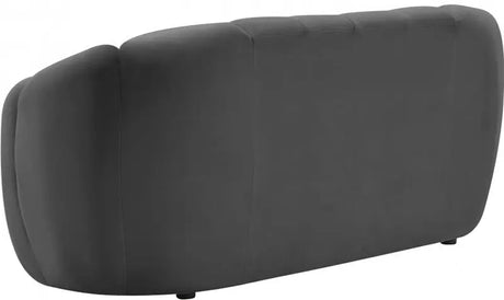 Meridian Furniture - Elijah Velvet Loveseat In Grey - 613Grey-L