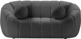 Meridian Furniture - Elijah Velvet Loveseat In Grey - 613Grey-L