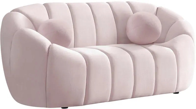 Meridian Furniture - Elijah Velvet Loveseat In Pink - 613Pink-L