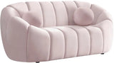 Meridian Furniture - Elijah Velvet Loveseat In Pink - 613Pink-L