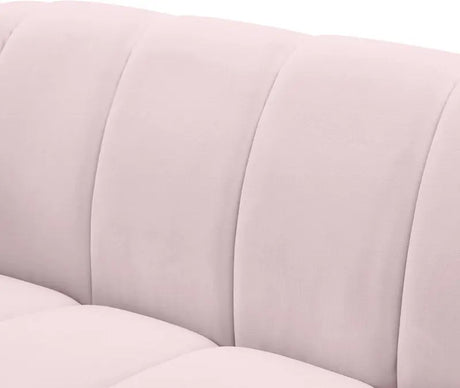 Meridian Furniture - Elijah Velvet Loveseat In Pink - 613Pink-L