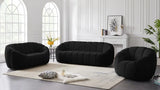 Meridian Furniture - Elijah Velvet Sofa In Black - 613Black-S