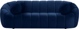 Meridian Furniture - Elijah Velvet Sofa In Navy - 613Navy-S