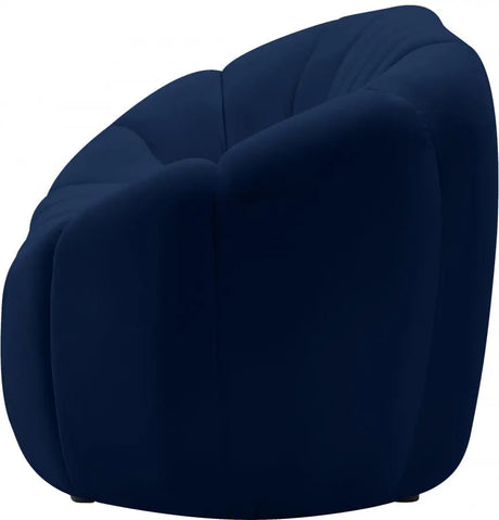 Meridian Furniture - Elijah Velvet Sofa In Navy - 613Navy-S