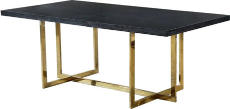 Meridian Furniture - Elle Dining Table In Gold - 739-T