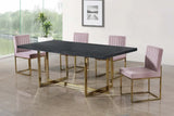 Meridian Furniture - Elle Dining Table In Gold - 739-T