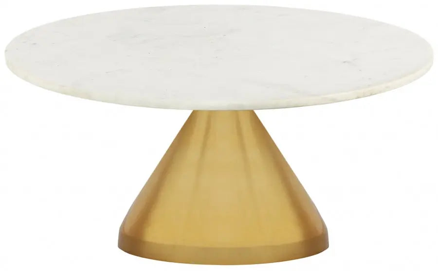 Meridian Furniture - Emery Coffee Table In Gold - 285-Ct