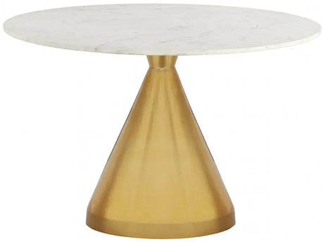 Meridian Furniture - Emery Dining Table In Gold - 885-T