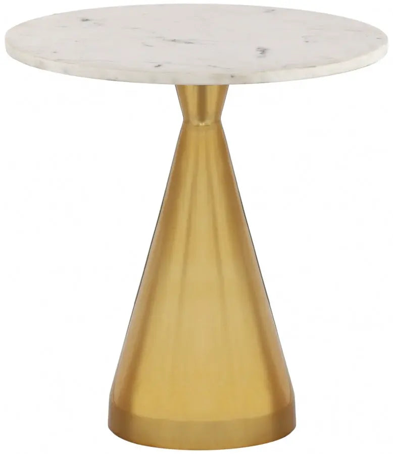 Meridian Furniture - Emery End Table In Gold - 285-Et