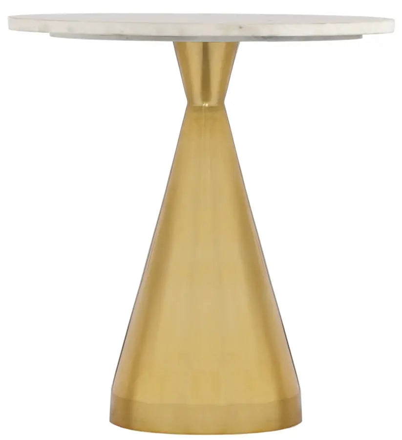 Meridian Furniture - Emery End Table In Gold - 285-Et
