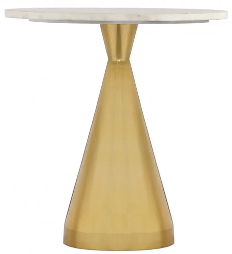 Meridian Furniture - Emery End Table In Gold - 285-Et