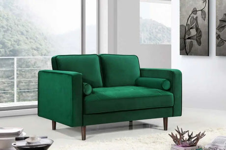 Meridian Furniture - Emily 3 Piece Living Room Set In Green - 625Green-S-3Set