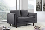 Meridian Furniture - Emily 3 Piece Living Room Set In Grey - 625Grey-S-3Set