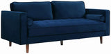 Meridian Furniture - Emily 3 Piece Living Room Set In Navy - 625Navy-S-3Set