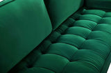 Meridian Furniture - Emily Velvet Loveseat In Green - 625Green-L