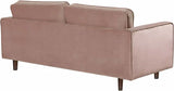 Meridian Furniture - Emily Velvet Loveseat In Pink - 625Pink-L