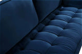 Meridian Furniture - Emily Velvet Sofa In Navy - 625Navy-S