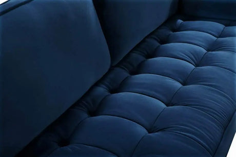 Meridian Furniture - Emily Velvet Sofa In Navy - 625Navy-S