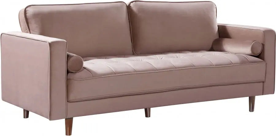 Meridian Furniture - Emily Velvet Sofa In Pink - 625Pink-S