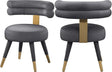 Fitzroy Dining Chair Set Of 2 In Grey - 747Grey-C | Meridian