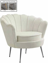 Meridian Furniture - Gardenia Velvet Chair In Cream - 684Cream-C