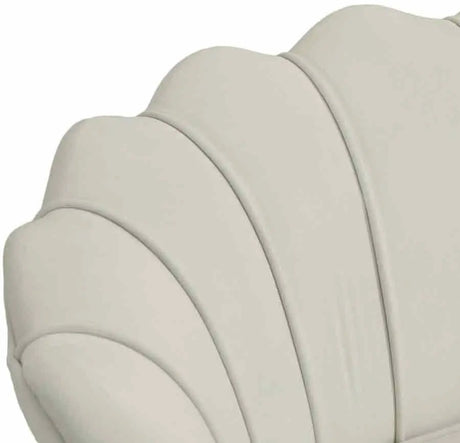 Meridian Furniture - Gardenia Velvet Chair In Cream - 684Cream-C