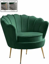 Meridian Furniture - Gardenia Velvet Chair In Green - 684Green-C